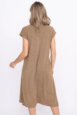 Złota Sukienka Błyszcząca GEVINI