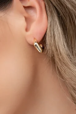 Złote Kolczyki pozłacane ze srebra MISENO