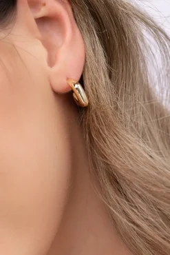 Złote Kolczyki pozłacane ze srebra MISENO