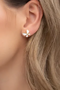 Złote Kolczyki pozłacane ze srebra BUTERIO