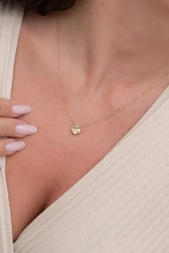 Złoty Naszyjnik ze stali chirurgicznej FLOWERY